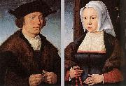 Joos van cleve Portrait of a Man and Woman oil painting reproduction